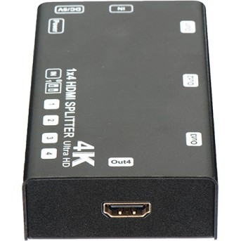 Сплитер 1x4 HDMI 4K 3D HS-4P4K-60HD3D - Metoo (3)
