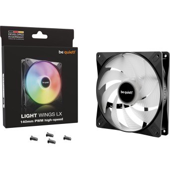 Вентилятор для компьютерного корпуса Bequiet! Light Wings LX 140mm PWM high-speed - Metoo (3)