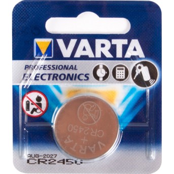 Батарейка VARTA Professional Electronics CR2450 3V 1 шт в блистере - Metoo (2)