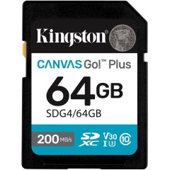 Карта памяти Kingston Canvas Go Plus Gen4 C10 UHS-I U3 V30 64GB..