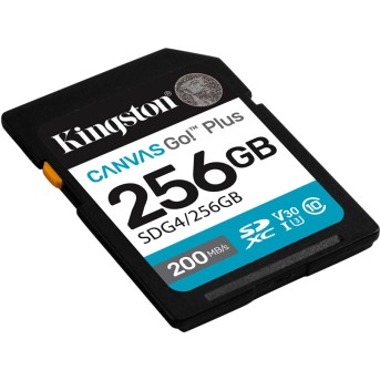 Карта памяти Kingston SDG4/<wbr>256GB Canvas Go Plus Gen4 C10 UHS-I U3 V30 256GB - Metoo (2)