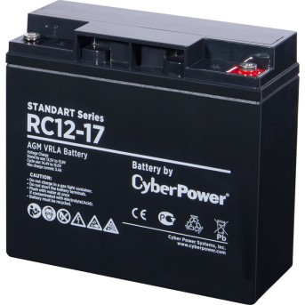 Аккумуляторная батарея CyberPower RC12-17 12В 17 Ач - Metoo (1)