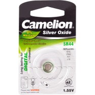 Батарейка CAMELION Silver Oxide SR44-BP1(0%Hg)