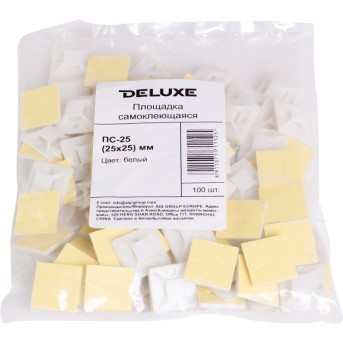 Площадка самоклеющаяся Deluxe ПС-20 (20х20) мм (100 штук в упаковке) - Metoo (2)