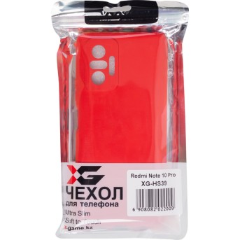 Чехол для телефона X-Game XG-HS39 для Redmi Note 10 Pro Силиконовый Красный - Metoo (3)