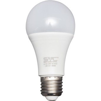 Эл. лампа светодиодная SVC LED A60-12W-E27-3000K, Тёплый - Metoo (1)