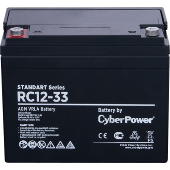 Аккумуляторная батарея CyberPower RC12-33 12В 33 Ач - Metoo (2)
