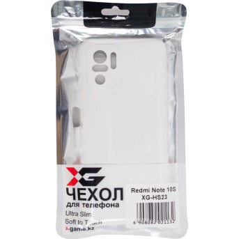 Чехол для телефона X-Game XG-HS23 для Redmi Note 10S Силиконовый Белый - Metoo (3)