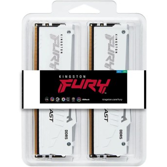 Комплект модулей памяти Kingston FURY Beast RGB KF560C36BWE2AK2-32 DDR5 32GB (Kit 2x16GB) 6000MHz - Metoo (3)