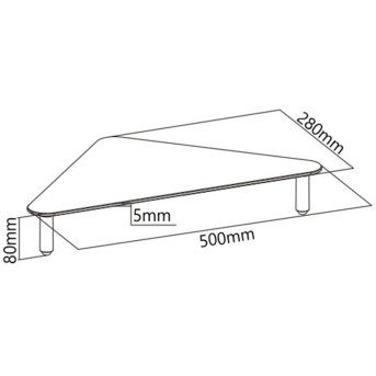 Кронштейн Brateck STB-063 Triangle Tabletop Monitor Riser - Metoo (2)