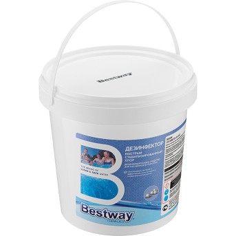 Химия для бассейна Bestway Chemicals Быстрая дезинфекция в гранулах 1кг. B1909215 - Metoo (3)
