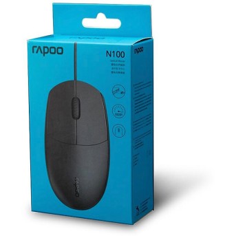 Мышь USB Rapoo Чёрный - Metoo (3)