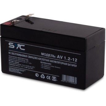 Аккумуляторная батарея SVC AV1.2-12 12В 1.2 Ач - Metoo (1)