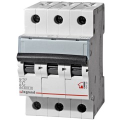 Автоматический выключатель Legrand 404062 3П C 63A TX3 6000 6kA