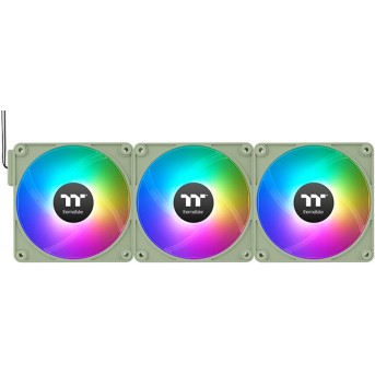 Кулер для компьютерного корпуса Thermaltake CT140 ARGB Sync PC Cooling Fan Matcha Green (3 pack) - Metoo (2)
