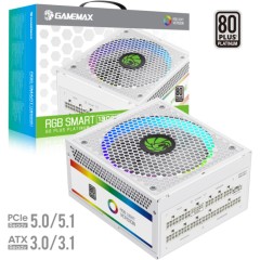 Блок питания Gamemax RGB-Smart 1300 PRO WH Platinum