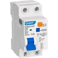 Дифференциальный автомат CHINT NXBLE-63Y 1P+N 63А C 30mA AC 4,5kA..