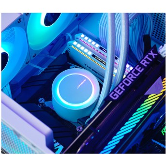 Кулер с водяным охлаждением Jonsbo TG-240 White - Metoo (3)