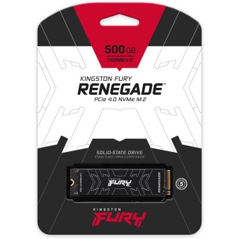 Твердотельный накопитель SSD Kingston FURY Renegade SFYRSK/<wbr>500G M.2 NVMe PCIe 4.0 HeatSink - Metoo (1)