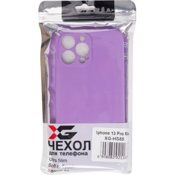 Чехол для телефона X-Game XG-HS85 для Iphone 13 Pro Max Силиконовый Фиолетовый - Metoo (3)