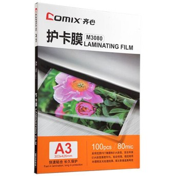 Плёнка для ламинирования COMIX M3080 А3, 80мкм, 100шт. - Metoo (1)