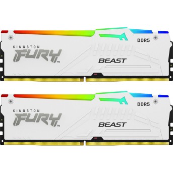Комплект модулей памяти Kingston FURY Beast RGB XMP KF552C40BWAK2-32 DDR5 32GB (Kit 2x16GB) 5200 - Metoo (2)