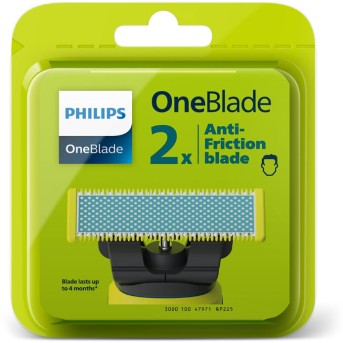 Сменные антифрикционные лезвия Philips для OneBlade QP225/<wbr>50 2 шт - Metoo (3)