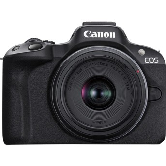 Цифровой фотоаппарат CANON EOS R50 + RF-S 18-45 mm IS STM Black - Metoo (1)