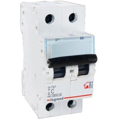 Автоматический выключатель Legrand 404040 2П C 10A TX3 6000/<wbr>6kA