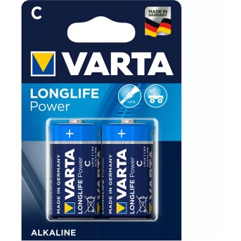Батарейка VARTA High Energy Longlife Baby 1.5V - LR14/ C (2 шт) в блистере - Metoo (1)