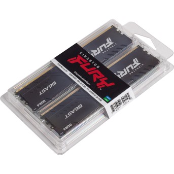 Комплект модулей памяти Kingston FURY Beast KF432C16BB1K2/<wbr>32 DDR4 32GB (Kit 2x16GB) 3200MHz - Metoo (3)