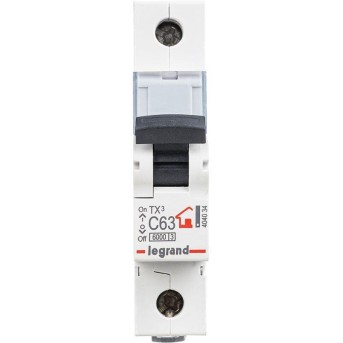 Автоматический выключатель Legrand 404034 1П C63A TX3 6000/<wbr>6kA - Metoo (2)