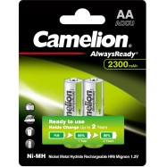 Аккумулятор CAMELION AlwaysReady Rechargeable Ni-MH NH-AA2300ARBP2 2 шт. в блистере