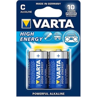 Батарейка VARTA High Energy (LL Power) Baby 1.5V - LR14/ C 2 шт. в блистере - Metoo (1)