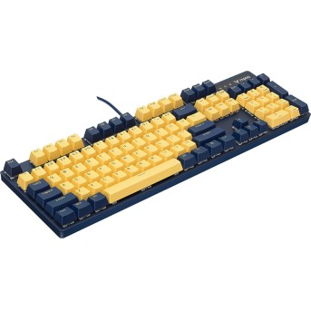 Клавиатура Rapoo V500PRO Yellow Blue - Metoo (1)