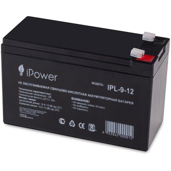 Аккумуляторная батарея IPower IPL-9-12 12В 9 Ач - Metoo (1)