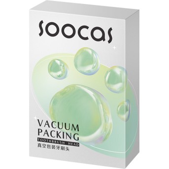 Сменные зубные щетки для Soocas D3 (2шт в комплекте) Зеленый - Metoo (3)