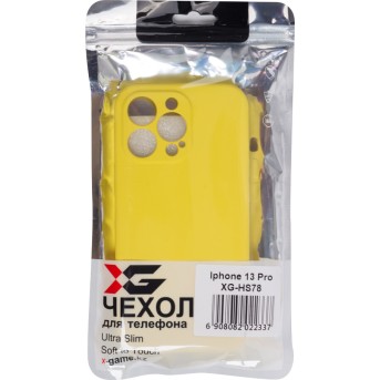 Чехол для телефона X-Game XG-HS78 для Iphone 13 Pro Силиконовый Жёлтый - Metoo (3)