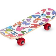 Скейтборд 43x13 с разноцветными рисунками