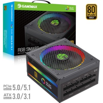 Блок питания Gamemax RGB-Smart 850 PRO Gold - Metoo (1)