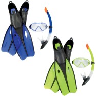 Набор для плавания Bestway 25021 в упаковке: маска, трубка, ласты