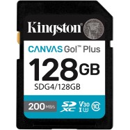 Карта памяти Kingston SDG4/128GB Canvas Go Plus Gen4 C10 UHS-I U3 V30 128GB