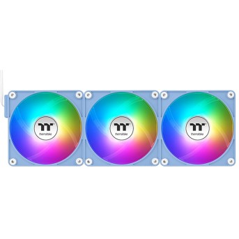Кулер для компьютерного корпуса Thermaltake CT120 ARGB Sync PC Cooling Fan Hydrangea Blue (3 pack) - Metoo (2)
