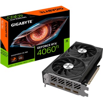 Видеокарта Gigabyte (GV-N406TWF2OC-16GD) RTX4060Ti WINDFORCE OC 16G - Metoo (3)