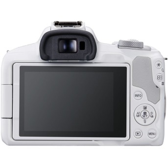 Цифровой фотоаппарат CANON EOS R50 + RF-S 18-45 mm IS STM White в интернет-магазине электроники Metoo.kz - Metoo (2)