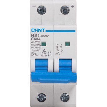 Автоматический выключатель CHINT NB1-63DC 2P 40A DC500B 6kA - Metoo (2)