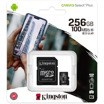 Карта памяти Kingston SDCS2/<wbr>256GB Class 10 256GB + адаптер - Metoo (2)