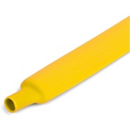 Трубка термоусаживаемая Deluxe 12/6 жёлтая (100 м в упаковке)