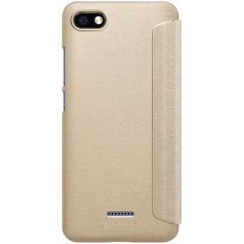 Чехол для телефона NILLKIN для Redmi 6A (Sparkle Leather Case) Золотой - Metoo (2)