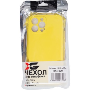 Чехол для телефона X-Game XG-HS88 для Iphone 13 Pro Max Силиконовый Жёлтый - Metoo (3)